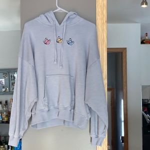 Blue Butterfly American Eagle Hoodie